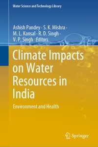 Climate Impacts on Water Resources in India : Environment and Health