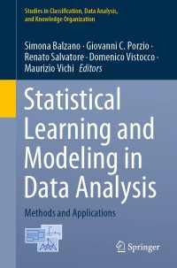 Statistical Learning and Modeling in Data Analysis〈1st ed. 2021〉 : Methods and Applications