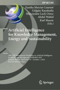 Artificial Intelligence for Knowledge Management, Energy and Sustainability : 10th IFIP International Workshop on Artificial Intelligence for Knowledge Management, AI4KMES 2023, Krakow, Poland, September 30–October 1, 2023, Revised Selected Papers