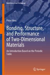 Bonding, Structure, and Performance of Two-Dimensional Materials : An Introduction Based on the Periodic Table