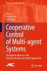 Cooperative Control of Multi-agent Systems : Distributed-Observer and Distributed-Internal-Model Approaches