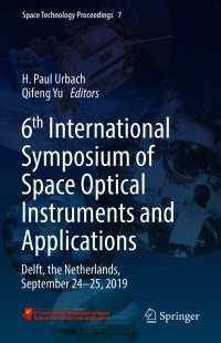 6th International Symposium of Space Optical Instruments and Applications : Delft, the Netherlands, September 24–25, 2019