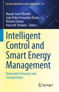 Intelligent Control and Smart Energy Management〈1st ed. 2022〉 : Renewable Resources and Transportation