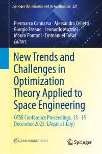 New Trends and Challenges in Optimization Theory Applied to Space Engineering : OTSE Conference Proceedings, 13‒15 December 2023, L'Aquila (Italy)
