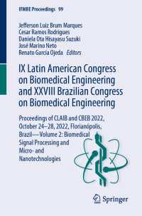 IX Latin American Congress on Biomedical Engineering and XXVIII Brazilian Congress on Biomedical Engineering : Proceedings of CLAIB and CBEB 2022, October 24–28, 2022, Florian&oacute;polis, Brazil—Volume 2: Biomedical Signal Processing and Micro- and Nanotechnologies