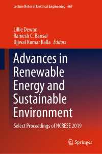 Advances in Renewable Energy and Sustainable Environment : Select Proceedings of NCRESE 2019