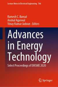 Advances in Energy Technology : Select Proceedings of EMSME 2020