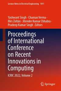 Proceedings of International Conference on Recent Innovations in Computing : ICRIC 2022, Volume 2