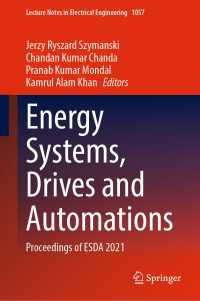 Energy Systems, Drives and Automations : Proceedings of ESDA 2021