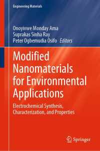 Modified Nanomaterials for Environmental Applications : Electrochemical Synthesis, Characterization, and Properties