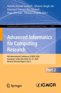 Advanced Informatics for Computing Research〈1st ed. 2021〉 : 4th International Conference, ICAICR 2020, Gurugram, India, December 26–27, 2020, Revised Selected Papers, Part II
