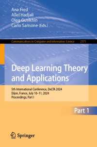 Deep Learning Theory and Applications : 5th International Conference, DeLTA 2024, Dijon, France, July 10–11, 2024, Proceedings, Part I