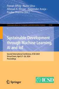 Sustainable Development through Machine Learning, AI and IoT : Second International Conference, ICSD 2024, Virtual Event, April 27–28, 2024, Proceedings