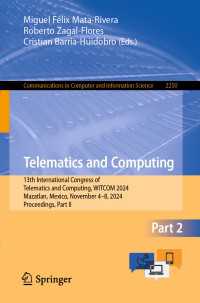 Telematics and Computing : 13th International Congress of Telematics and Computing, WITCOM 2024, Mazatlan, Mexico, November 4–8, 2024, Proceedings, Part II