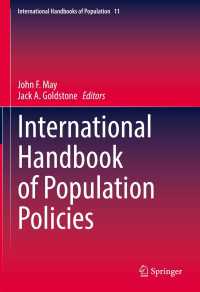 人口政策：国際ハンドブック<br>International Handbook of Population Policies