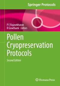 Pollen Cryopreservation Protocols〈Second Edition 2025〉（2）