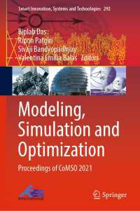 Modeling, Simulation and Optimization : Proceedings of CoMSO 2021