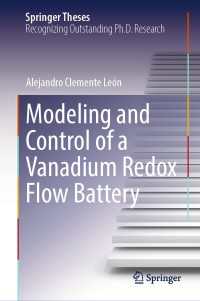 Modeling and Control of a Vanadium Redox Flow Battery