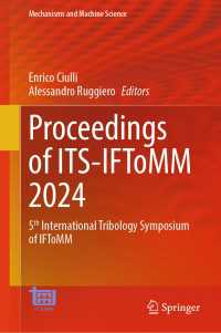 Proceedings of ITS-IFToMM 2024 : 5th International Tribology Symposium of IFToMM