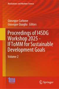 Proceedings of I4SDG Workshop 2025 - IFToMM for Sustainable Development Goals : Volume 2