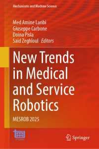 New Trends in Medical and Service Robotics : MESROB 2025