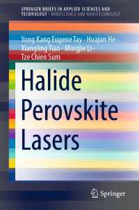 Halide Perovskite Lasers〈1st ed. 2022〉