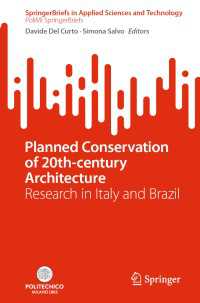 Planned Conservation of 20th-century Architecture : Research in Italy and Brazil