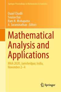 Mathematical Analysis and Applications : MAA 2020, Jamshedpur, India, November 2–4