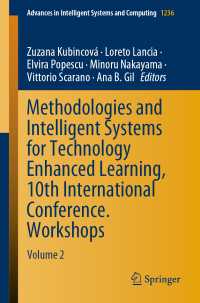 Methodologies and Intelligent Systems for Technology Enhanced Learning, 10th International Conference. Workshops〈1st ed. 2021〉 : Volume 2