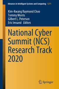 National Cyber Summit (NCS) Research Track 2020〈1st ed. 2021〉