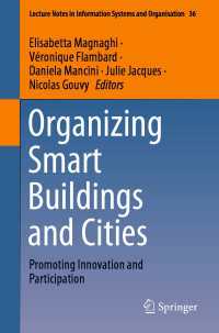 Organizing Smart Buildings and Cities〈1st ed. 2021〉 : Promoting Innovation and Participation