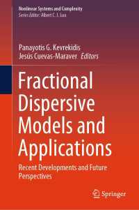 Fractional Dispersive Models and Applications : Recent Developments and Future Perspectives