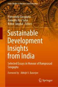 Sustainable Development Insights from India : Selected Essays in Honour of Ramprasad Sengupta