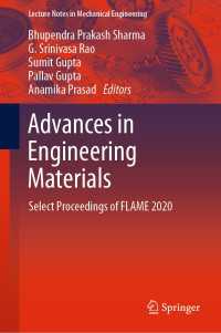 Advances in Engineering Materials : Select Proceedings of FLAME 2020