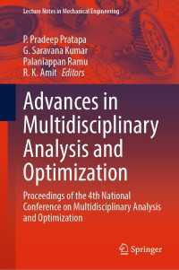 Advances in Multidisciplinary Analysis and Optimization : Proceedings of the 4th National Conference on Multidisciplinary Analysis and Optimization
