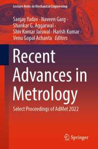 Recent Advances in Metrology : Select Proceedings of AdMet 2022