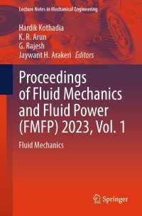 Proceedings of Fluid Mechanics and Fluid Power (FMFP) 2023, Vol. 1 : Fluid Mechanics