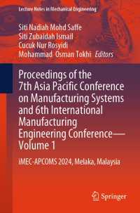 Proceedings of the 7th Asia Pacific Conference on Manufacturing Systems and 6th International Manufacturing Engineering Conference—Volume 1 : iMEC-APCOMS 2024, Melaka, Malaysia