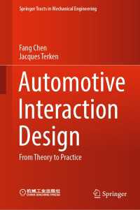 Automotive Interaction Design : From Theory to Practice
