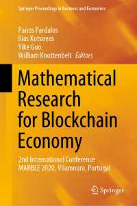 Mathematical Research for Blockchain Economy : 2nd International Conference MARBLE 2020, Vilamoura, Portugal
