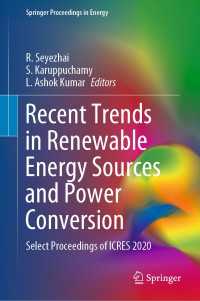 Recent Trends in Renewable Energy Sources and Power Conversion : Select Proceedings of ICRES 2020