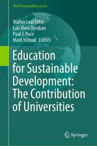Education for Sustainable Development: The Contribution of Universities