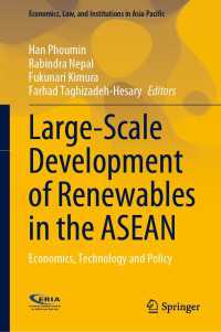 Large-Scale Development of Renewables in the ASEAN : Economics, Technology and Policy