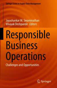 Responsible Business Operations : Challenges and Opportunities
