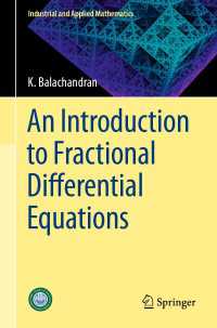 An Introduction to Fractional Differential Equations〈1st ed. 2023〉