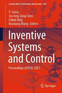 Inventive Systems and Control〈1st ed. 2021〉 : Proceedings of ICISC 2021
