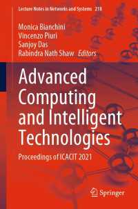 Advanced Computing and Intelligent Technologies : Proceedings of ICACIT 2021