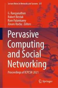 Pervasive Computing and Social Networking : Proceedings of ICPCSN 2021