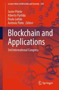 Blockchain and Applications〈1st ed. 2022〉 : 3rd International Congress
