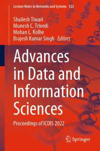 Advances in Data and Information Sciences〈1st ed. 2023〉 : Proceedings of ICDIS 2022